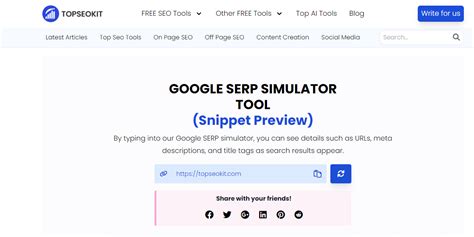 serp simulator|free serp checker.